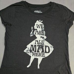 Disney Alice in Wonderland T-shirt XL Black